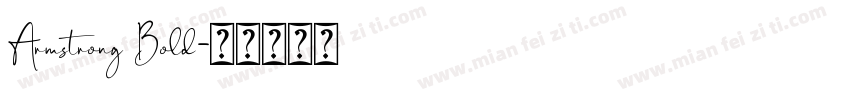 Armstrong Bold字体转换